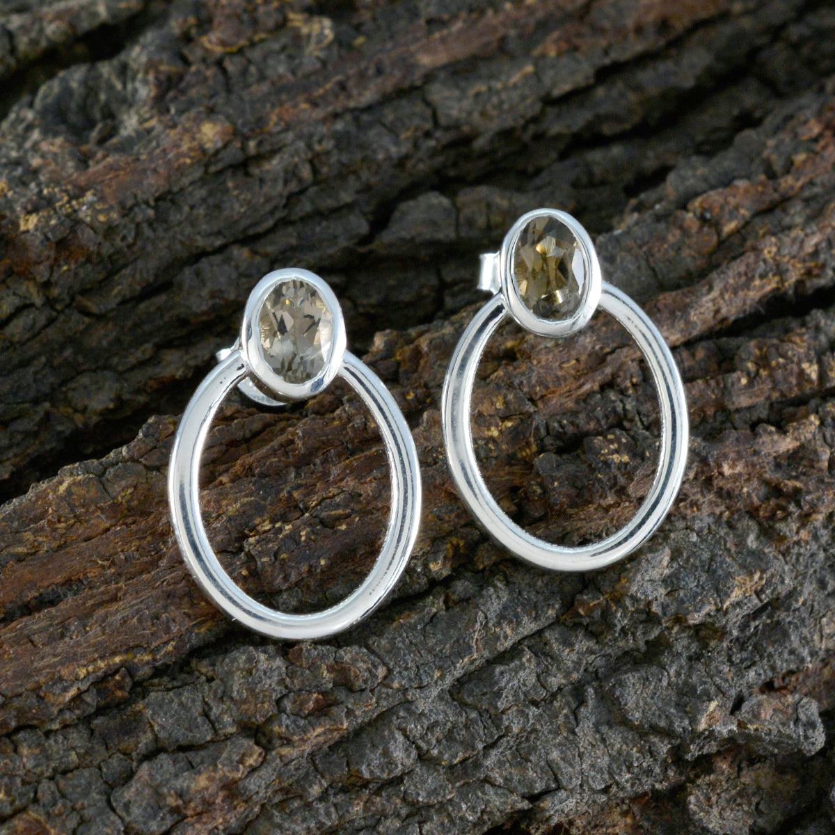 Sophia Brown Dainty Solitaire Stud Earring
