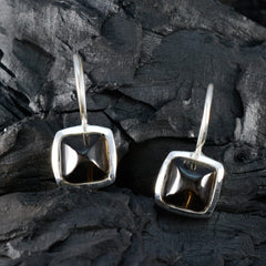 Dayana Brown Tiny Solitaire Dangle Earring