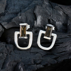 Gabriela Brown Delicate Solitaire Stud Earring