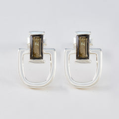 Gabriela Brown Delicate Solitaire Stud Earring