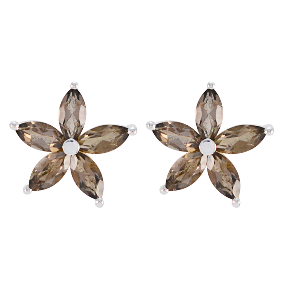 Lucia Brown Slim multiple Stud Earring