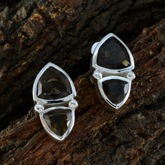 Claire Brown Slim Toi et Moi Stud Earring
