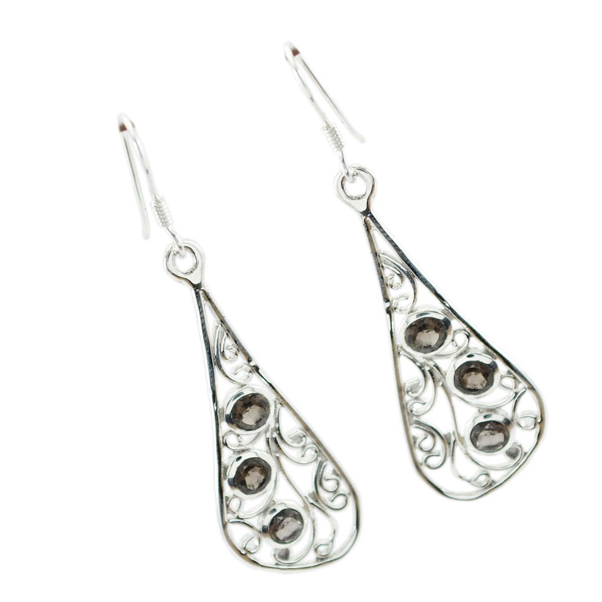 Valentina Brown Whisper thin multiple Dangle Earring