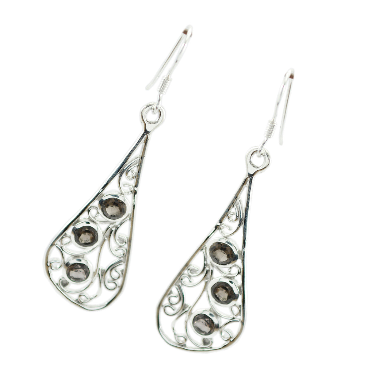 Valentina Brown Whisper thin multiple Dangle Earring