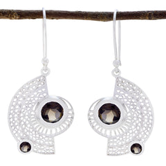Hannah Brown Versatile multiple Dangle Earring Smoky Quartz Brown Dangle