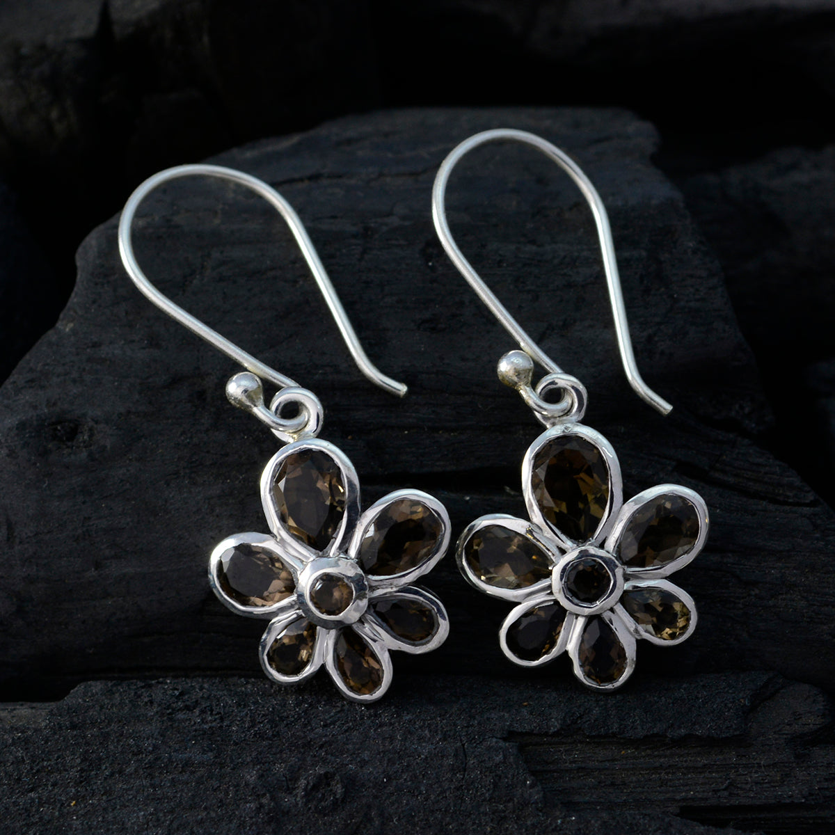 Min seo Brown Whisper thin multiple Dangle Earring