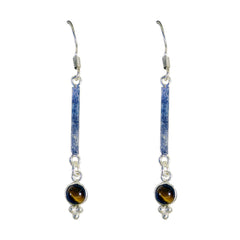 Mila Brown Elegant multiple Dangle Earring Tiger Eye Brown Dangle