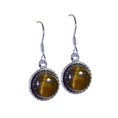 Rosa Brown Delicate multiple Dangle Earring Tiger Eye Brown Dangle