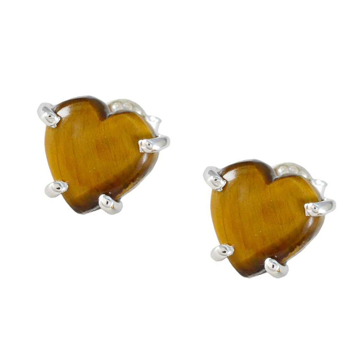 Ana Brown Whisper thin Solitaire Stud Earring