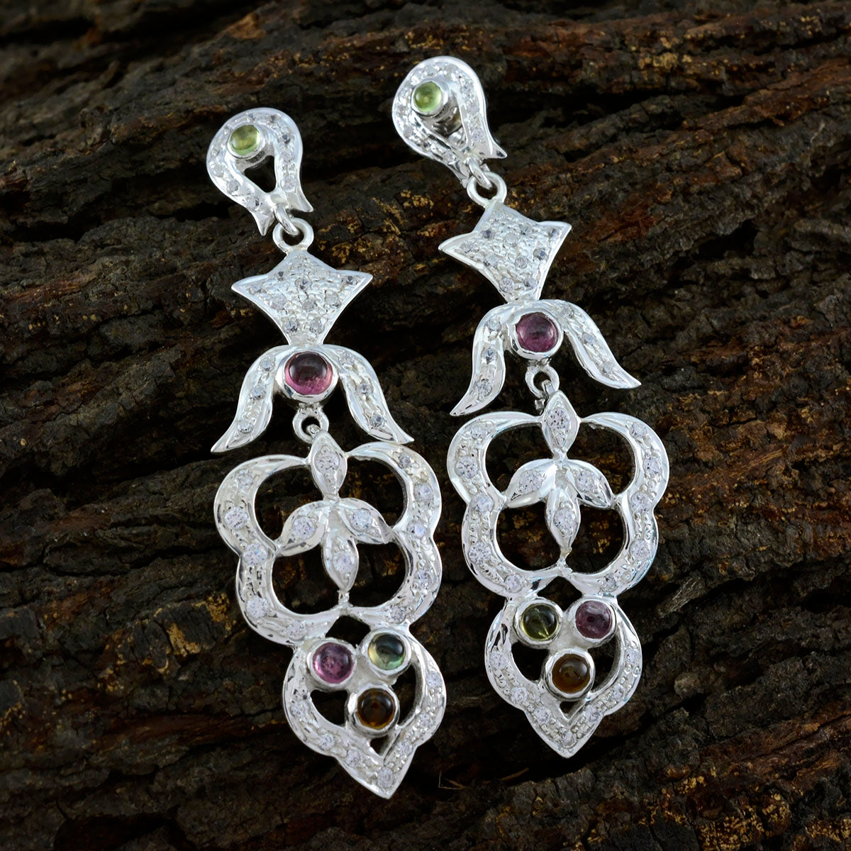 Natcha multicolor Edgy multiple Stud Earring