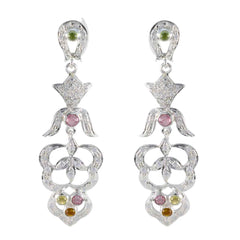Natcha multicolor Edgy multiple Stud Earring Tourmaline multicolor Stud
