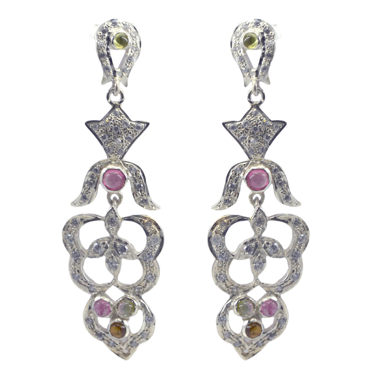 Natcha multicolor Edgy multiple Stud Earring