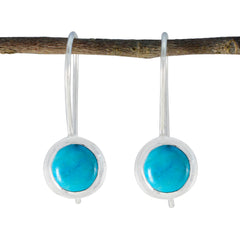 Addison multicolor Dainty Solitaire Dangle Earring Turquoise multicolor Dangle