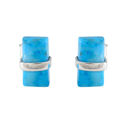 Julieta multicolor Elegant Solitaire Stud Earring Turquoise multicolor Stud