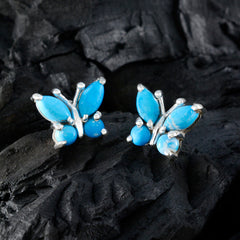 Isabel multicolor Whisper thin quarter Stud Earring