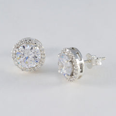 Julia White Minimal multiple Stud Earring