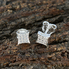 Lucia White Elegant multiple Stud Earring