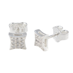 Lucia White Elegant multiple Stud Earring