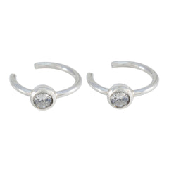 Nova White Elegant Solitaire Dangle Earring