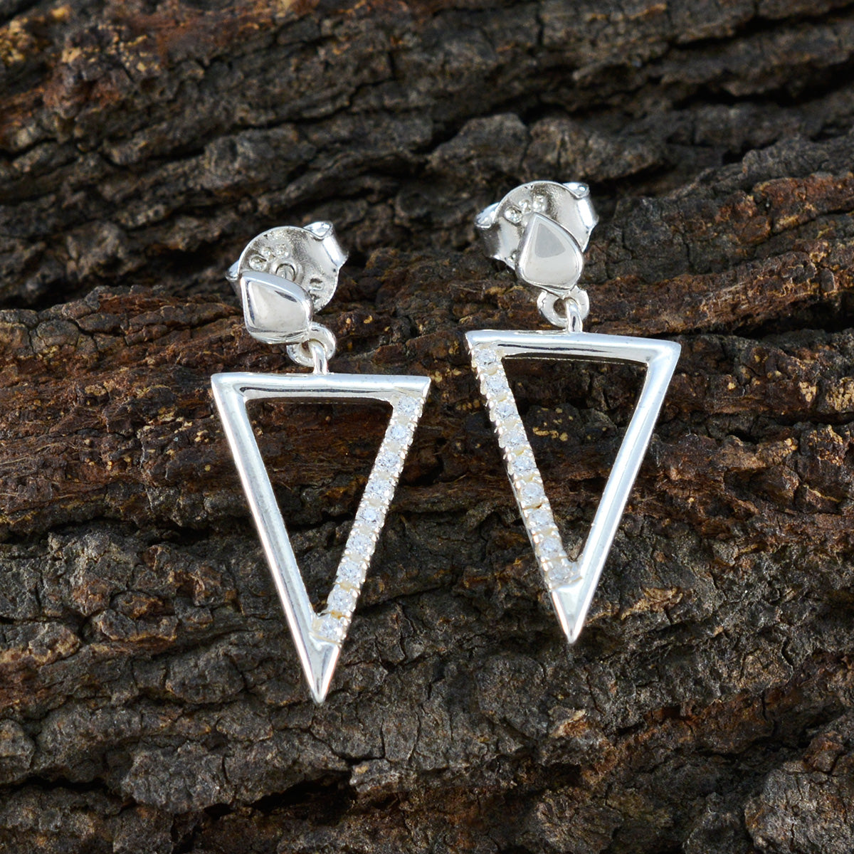 Eva White Dainty multiple Stud Earring