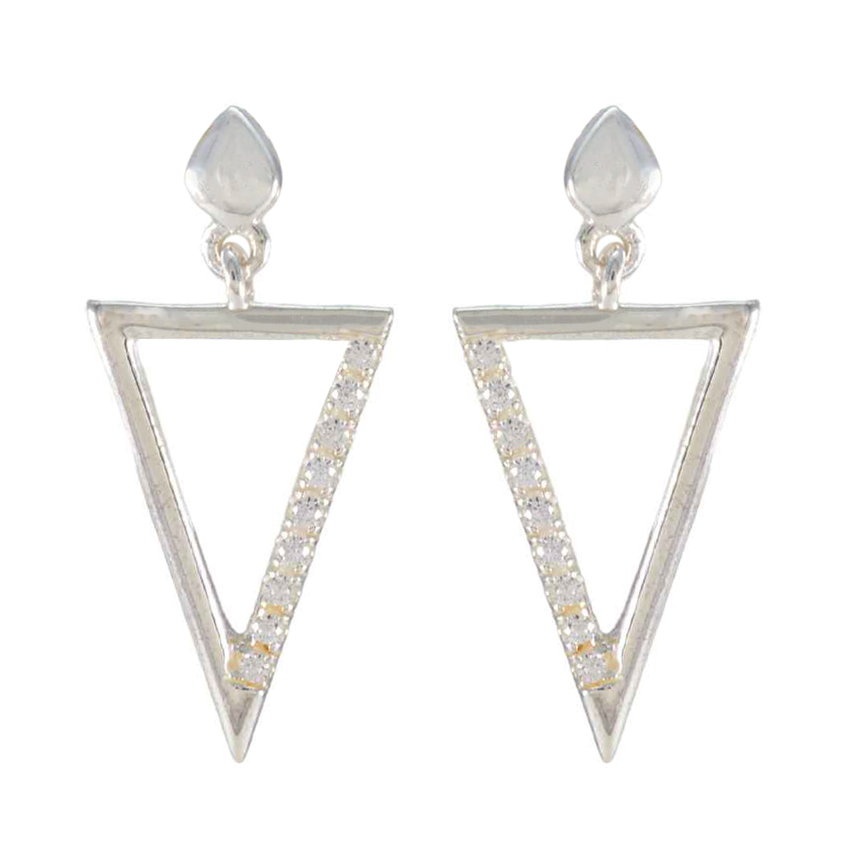 Eva White Dainty multiple Stud Earring White CZ White Stud