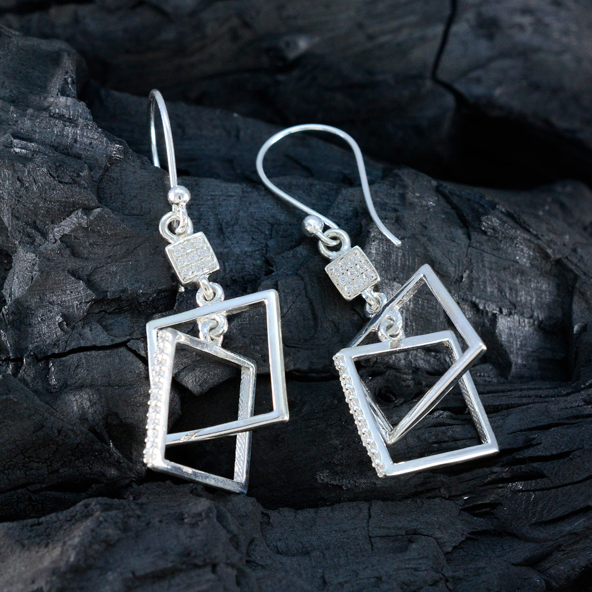 Agustina White Featherlight multiple Dangle Earring