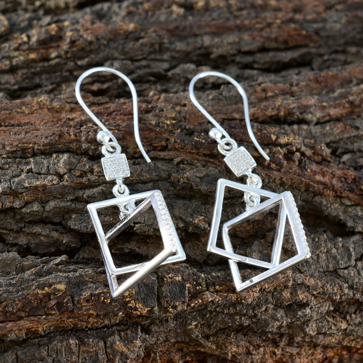 Agustina White Featherlight multiple Dangle Earring