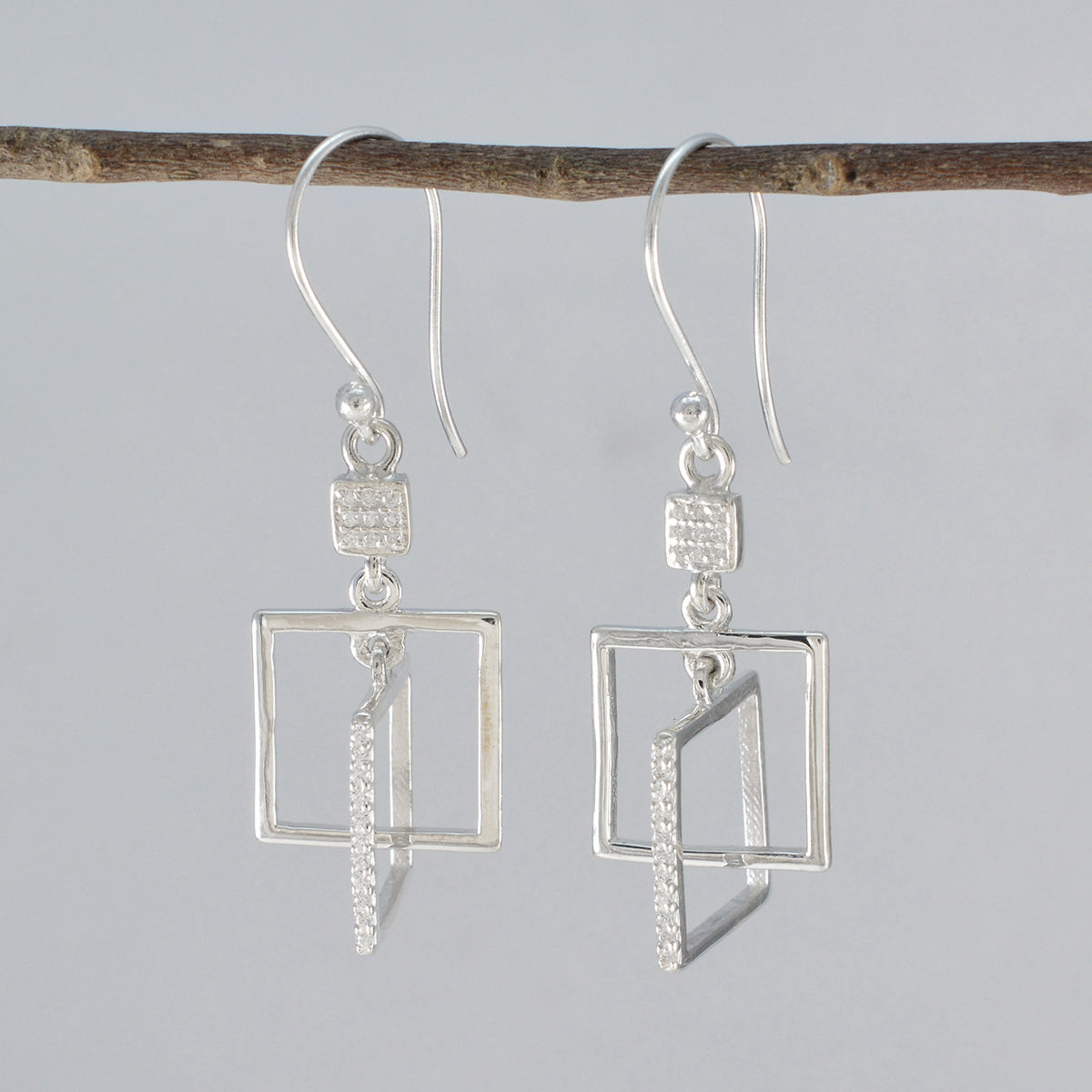 Agustina White Featherlight multiple Dangle Earring