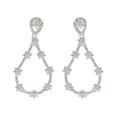 Andrea White Classic multiple Stud Earring Cubic Zirconia White Stud