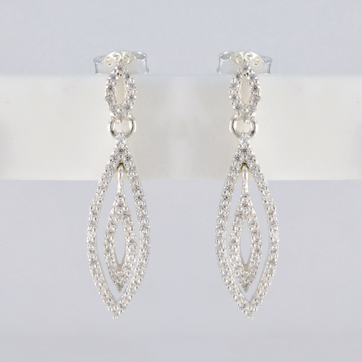 Bruna White Dainty multiple Stud Earring