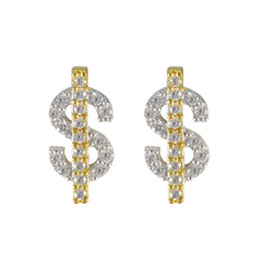 María White Elegant multiple Stud Earring Cubic Zirconia White Stud