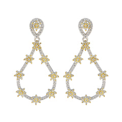 Ángeles White Classic multiple Stud Earring Cubic Zirconia White Stud