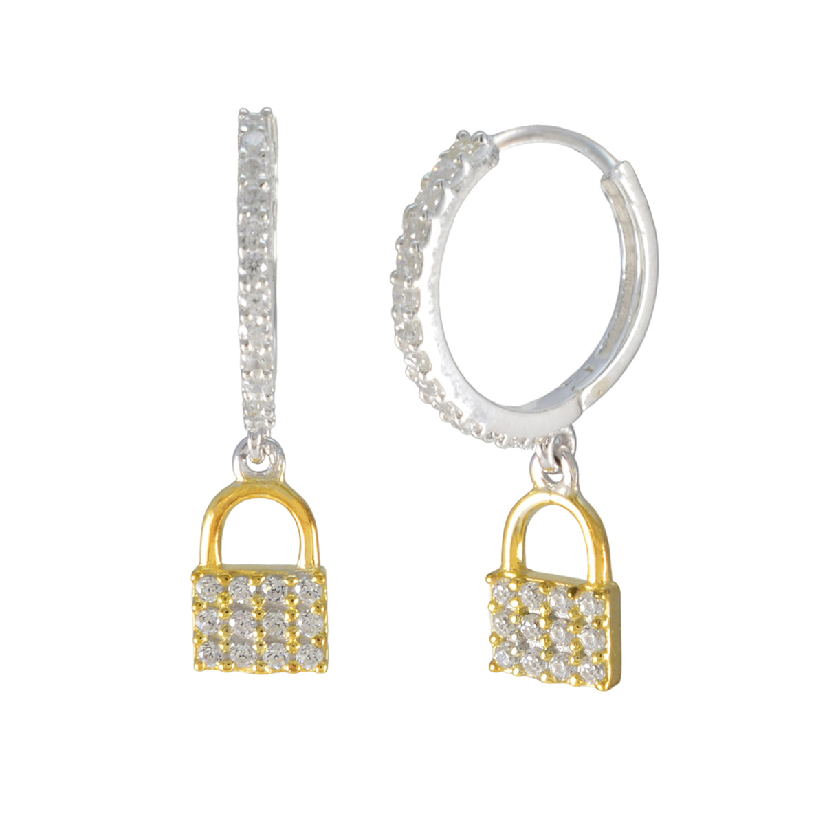 Bianca White Delicate multiple Stud Earring Cubic Zirconia White Stud
