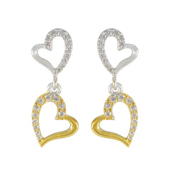 Cecilia White Elegant multiple Stud Earring Cubic Zirconia White Stud