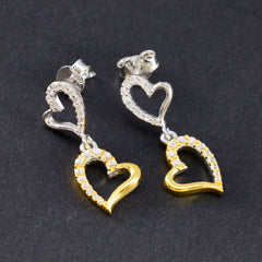 Cecilia White Elegant multiple Stud Earring