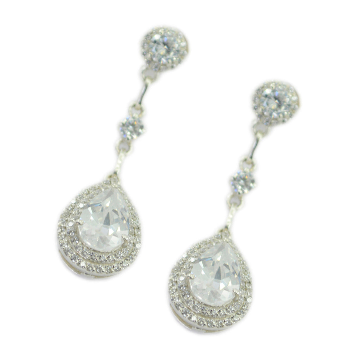 Riya White Classic multiple Stud Earring