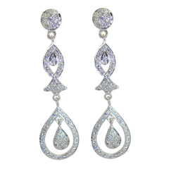 Dewi White Edgy multiple Stud Earring