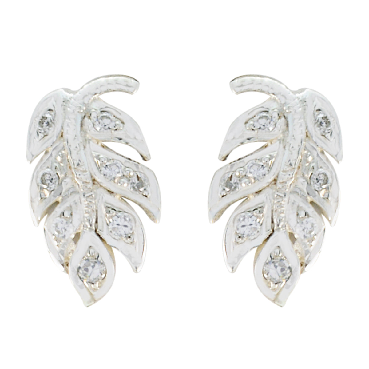 Antonia White Delicate multiple Stud Earring White CZ White Stud