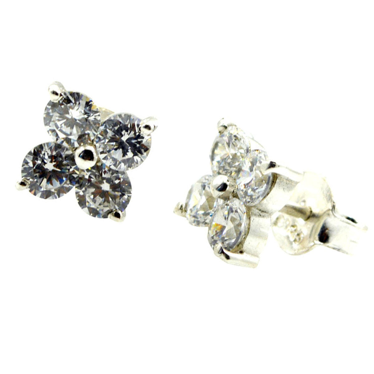 Isabel White Elegant multiple Stud Earring