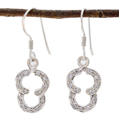 Isabella White Elegant multiple Dangle Earring Cubic Zirconia White Dangle