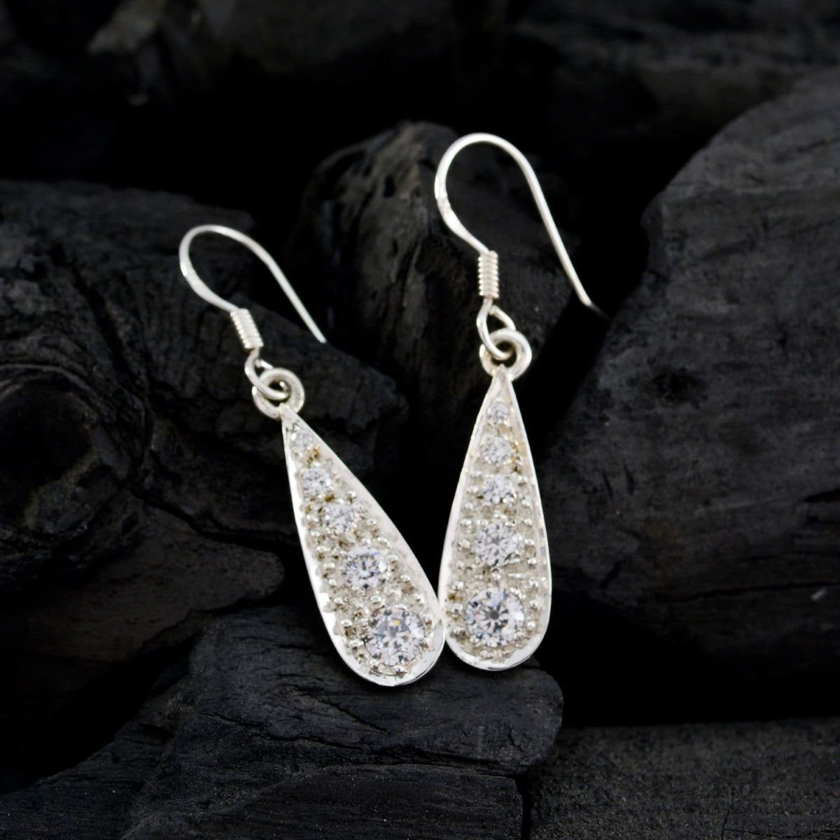 Ivy White Dainty multiple Dangle Earring