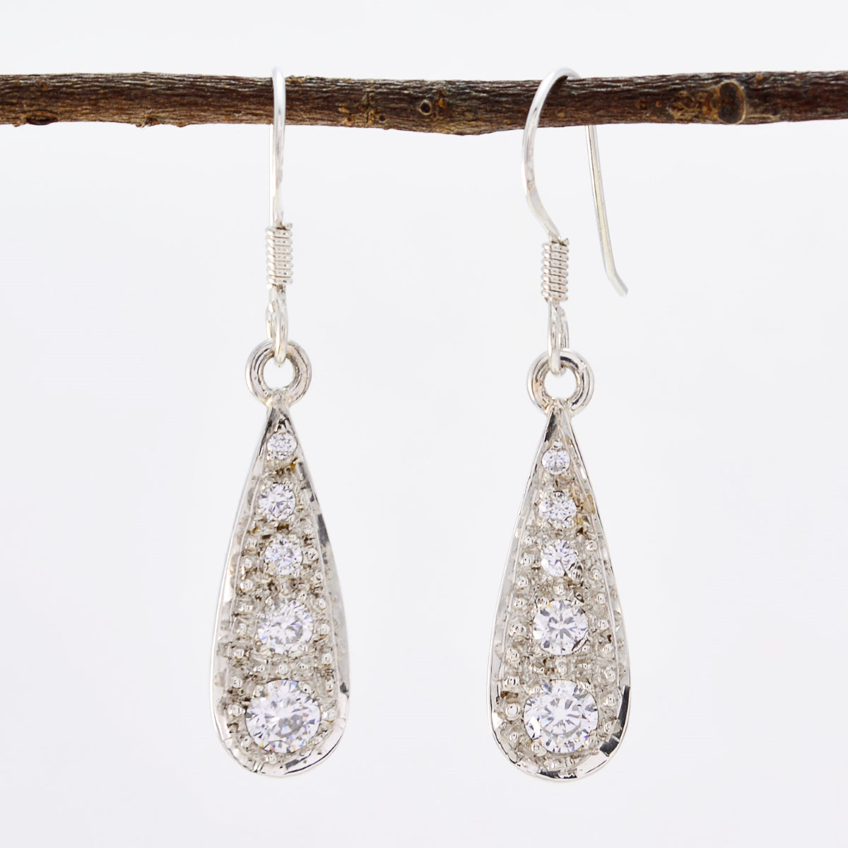 Ivy White Dainty multiple Dangle Earring
