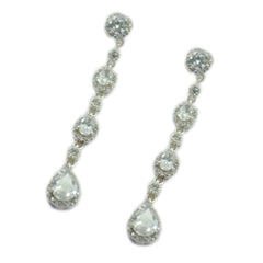 Putri White Edgy multiple Stud Earring