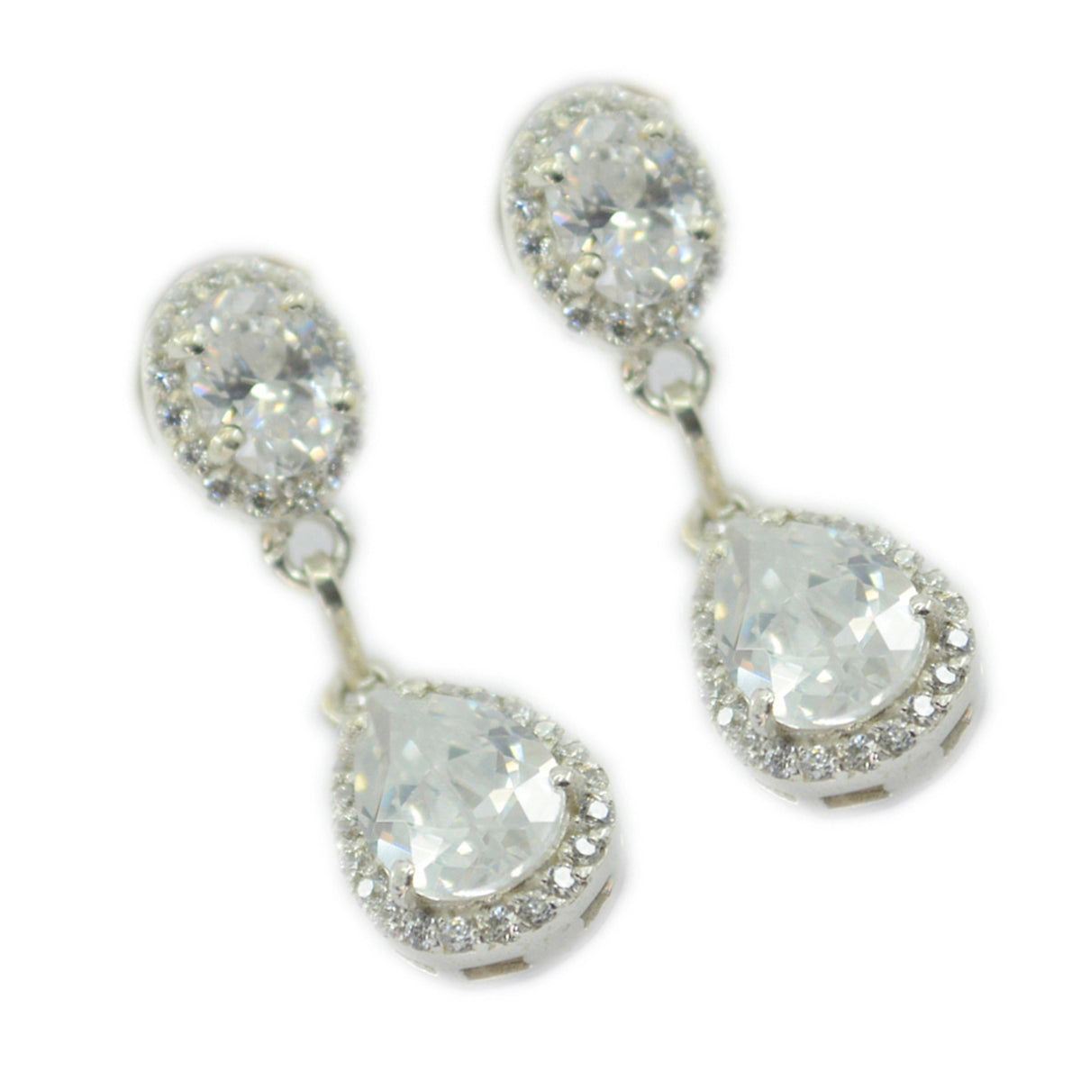 Ananya White Edgy multiple Stud Earring