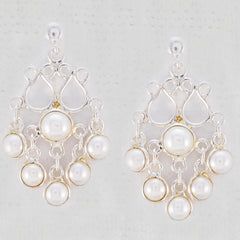 Clara White Classic multiple Dangle Earring