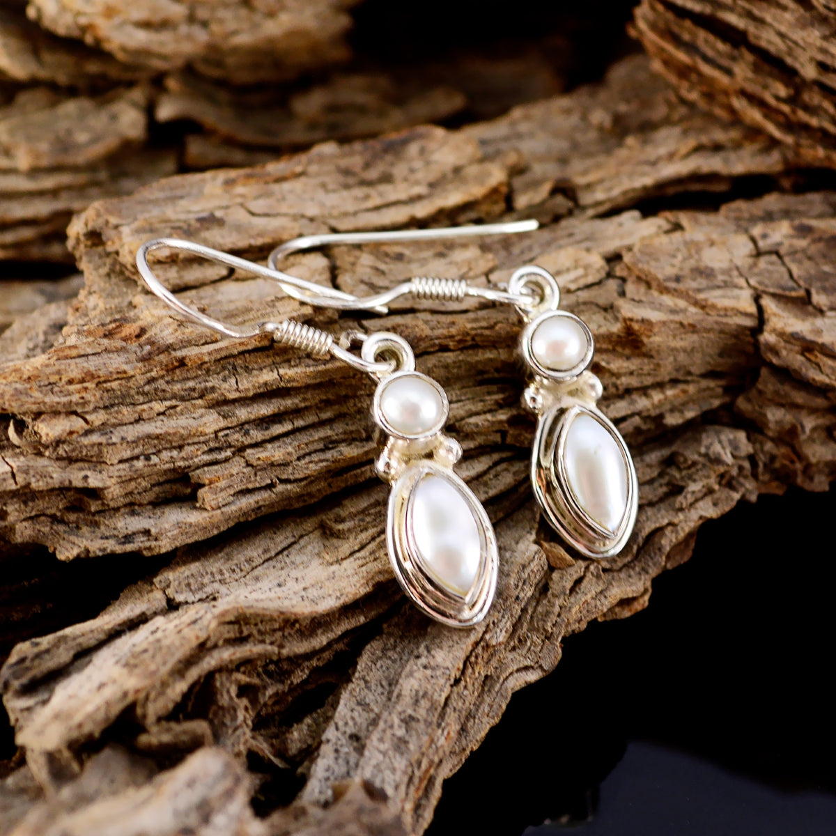 Katarina White Delicate multiple Dangle Earring