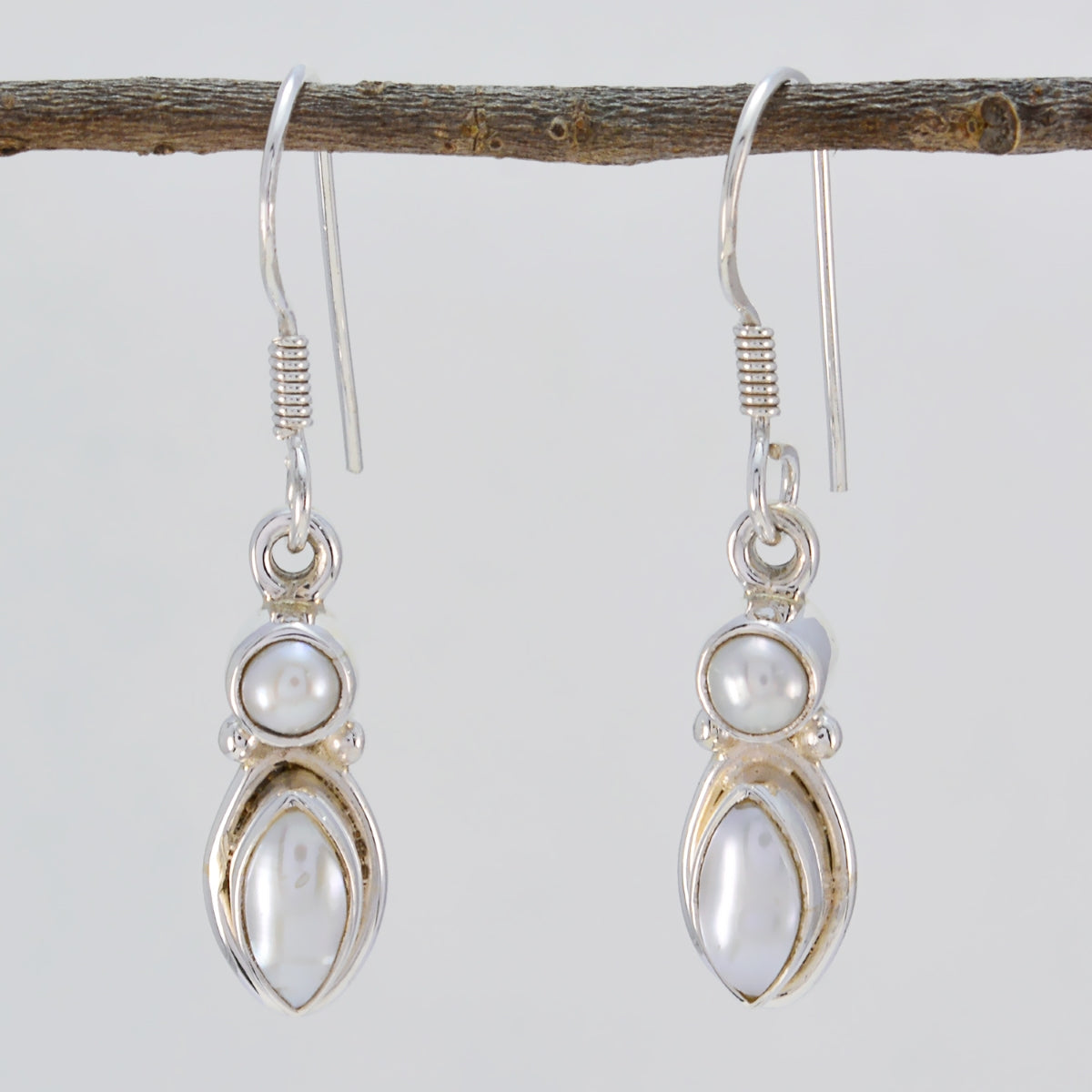 Katarina White Delicate multiple Dangle Earring