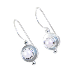 Eun ji White Tiny Solitaire Dangle Earring