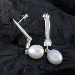 Lily White Essential Solitaire Stud Earring