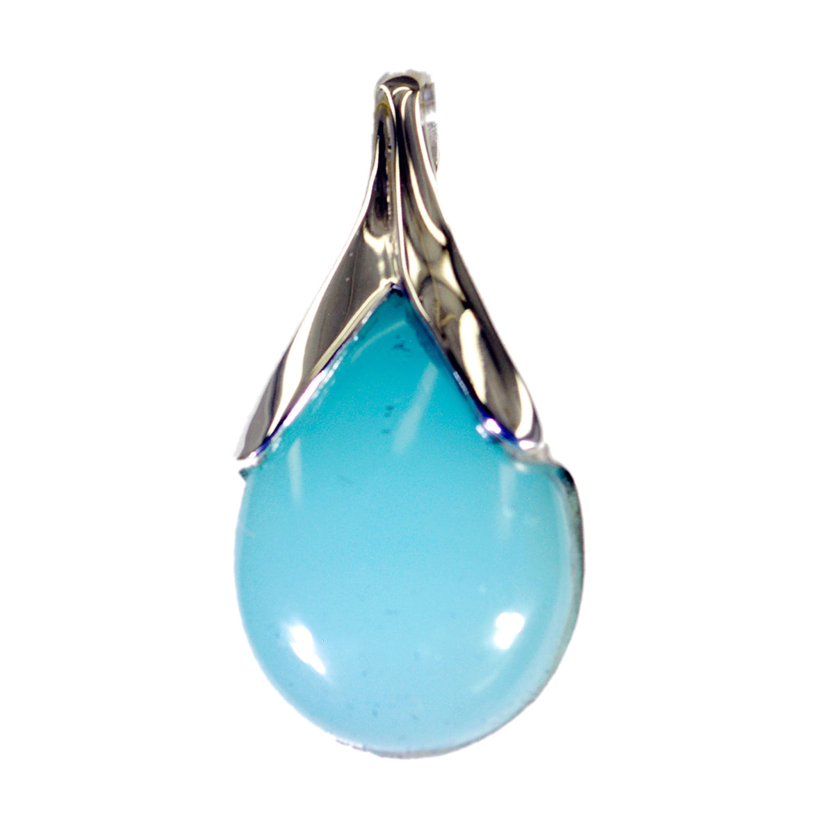 Evelyn Aqua Engagement Mid-weight Pendant Aqua Chalcedony Aqua Aqua